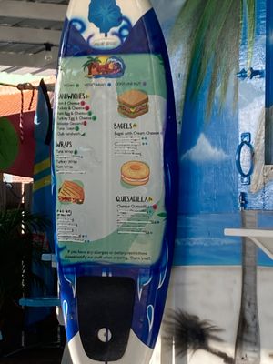 No vegan options for food this visit  at Mauchi Smoothies in Savaneta