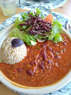 Soya chilli, tasteful and obviously made with care and pride at Funghi in Albufeira