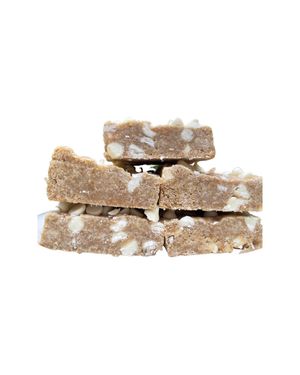 Vegan White Chocolate Chip Blondies. Always free of dairy, eggs, soy, gum, corn, and refined sugars

*AVAILABLE IN GLUTEN-FREE* at Coco Luv in Los Angeles
