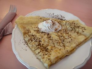 Vegan crepe with caramel and nuts at OhLaLa.  at Ohlala in Berlin