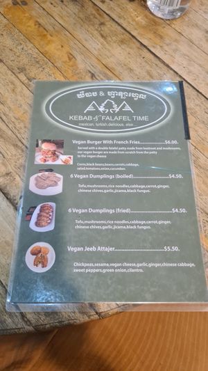 Prices have changed, it went up drastically!! at Kebab & Falafel Time in Siem Reap