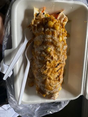 Veg burrito with tofu.  at Kebab & Falafel Time in Siem Reap