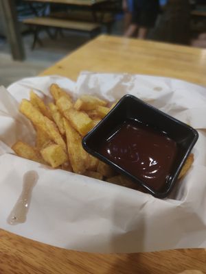 French fries at Kebab & Falafel Time in Siem Reap