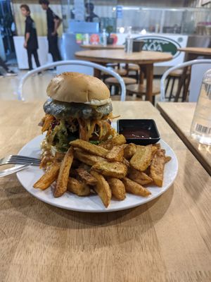 Vegan Burger at Kebab & Falafel Time in Siem Reap