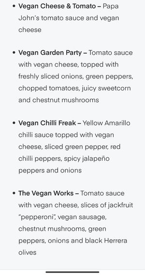 . #Veganuary at Papa John's in Harrow