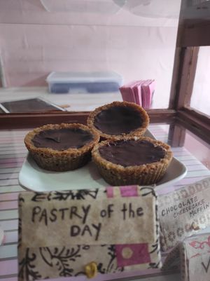 Vegan peanut butter cup at GG's Coffee House and Bagels in Pokhara