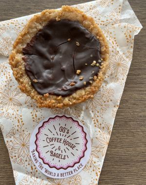 Vegan peanut butter cup 😍  at GG's Coffee House and Bagels in Pokhara