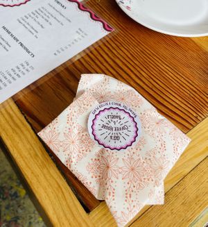 Packaging for take away   at GG's Coffee House and Bagels in Pokhara