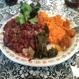 Veggie Plate (1) at Bless My Soul Cafe in Eureka