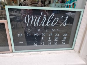 Opening hours at Mirlo's in Antwerpen