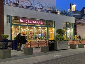 high street entrance  at Las Iguanas in Watford