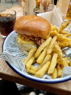   at Honest Burgers - Brewer St Soho in London