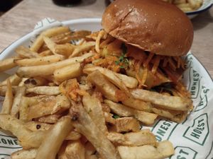 Bacon plant at Honest Burgers - Brewer St Soho in London