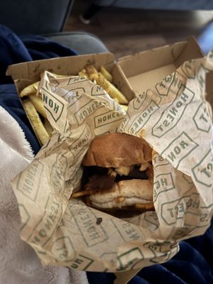   at Honest Burgers in Cardiff