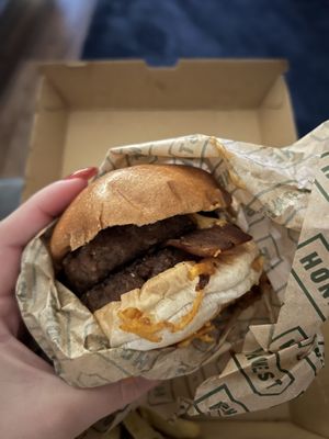   at Honest Burgers in Cardiff