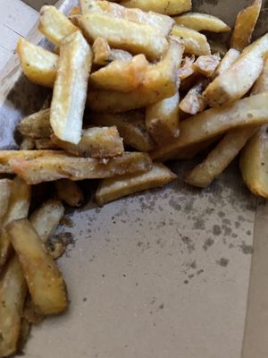 rosemary fries  at Honest Burgers - Peckham in South East London