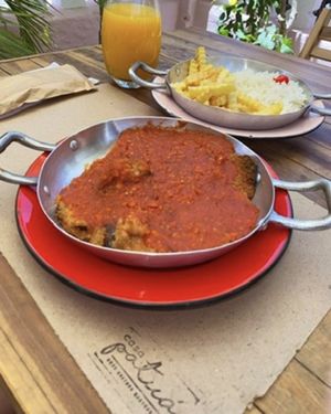 Berinjela à parmegiana  at Casa Patuá in Fortaleza