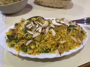 Veg Pulav Rice at Haldi in Barcelona