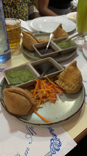 Samosas  at Haldi in Barcelona