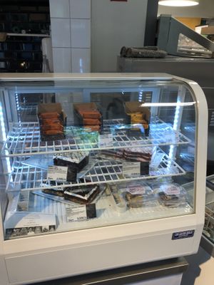 Pictured are some vegan cakes  at Veganz - Prenzlauer Berg in Berlin