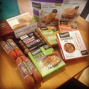 Food haul! Can't wait to have that Fieldroast for Canadian Thanksgiving! at Veganz - Prenzlauer Berg in Berlin