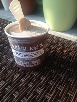 Delicious coffee nice cream with cardamon that they have in the frozen section! at Veganz - Prenzlauer Berg in Berlin