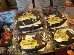 gingerbread horses at Veganz - Prenzlauer Berg in Berlin