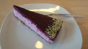 Cheese cake at Veganz - Prenzlauer Berg in Berlin