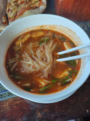Thai tofu veg soup at Chu Chu Thai Food & Pizza in Koh Tao