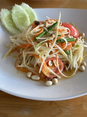 Papaya salad   at Chu Chu Thai Food & Pizza in Koh Tao