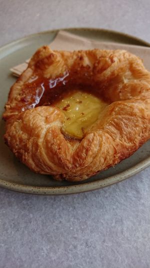 Lovely Danish from their Cleveland Street location. 3.80 pounds. at Kafi in London