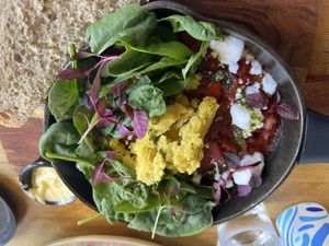 Shashouka with vegan feta  at T @ Hove in Hove