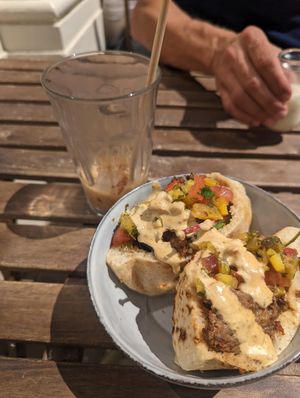 Jerk lamb pitta at T @ Hove in Hove