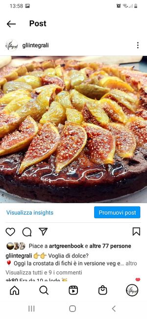 Crostata vegan con frolla al cacao e fichi settembrini at Gli Integrali - Forno Pizzeria in Orvieto