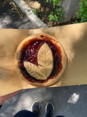 Cherry tartlet at Gli Integrali - Forno Pizzeria in Orvieto