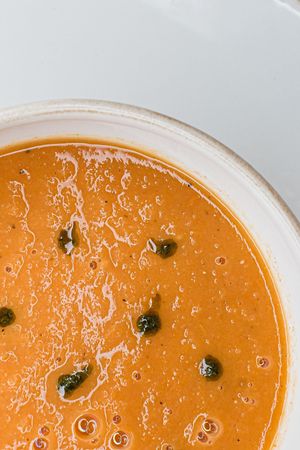 Try our Tomato, Black Bean or Soup of Day prepared with Vegetable Milk at Fit-a-licious in Tulum