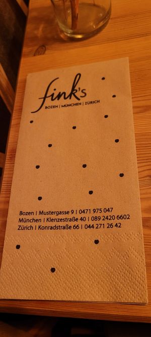  at Fink's Südtiroler Knödelküche Zürich in Zurich