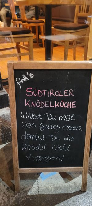 at Fink's Südtiroler Knödelküche Zürich in Zurich
