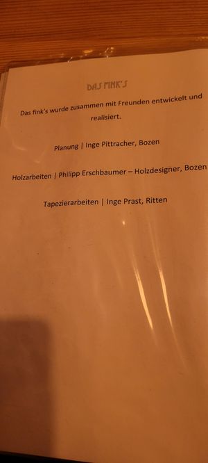  at Fink's Südtiroler Knödelküche Zürich in Zurich