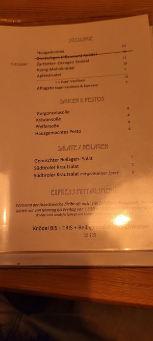  at Fink's Südtiroler Knödelküche Zürich in Zurich