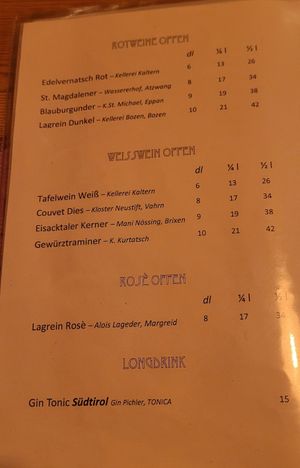  at Fink's Südtiroler Knödelküche Zürich in Zurich