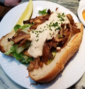 Vegan mushroom po bo at Public House in Ferndale