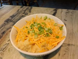 Vegan grits at Public House in Ferndale