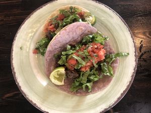 Vegan crumble tacos  at Verde Restaurant in Lihue