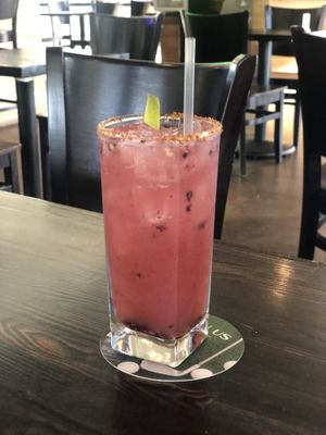 Blueberry Jalapeño Margarita $16  at Verde Restaurant in Lihue
