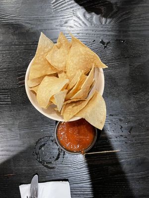 Chips and salsaa  at Verde Restaurant in Lihue