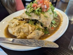 Smothered burrito at Verde Restaurant in Lihue