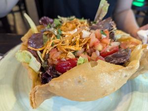 Taco salad at Verde Restaurant in Lihue