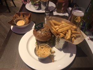 Magic bites and magic mushroom burger  at Hard Rock Cafe in West London