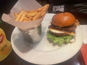 Moving mountains burger  #Veganuary at Hard Rock Cafe in West London